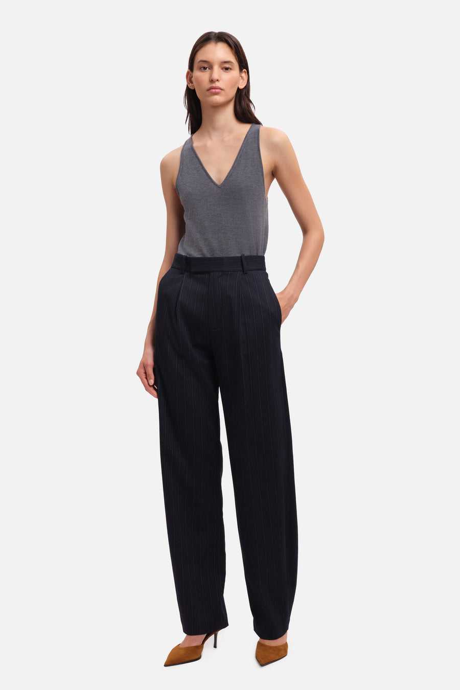 Pantalon CESARE Navy Stripes
