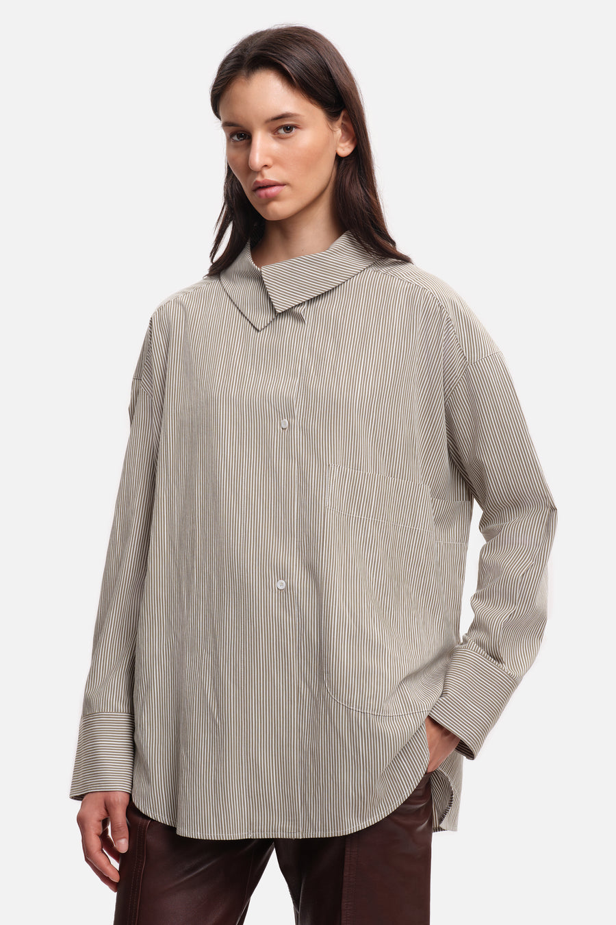 Chemise FINLAY Green Stripes
