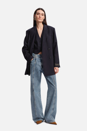 WILBY Navy Stripes Jacket