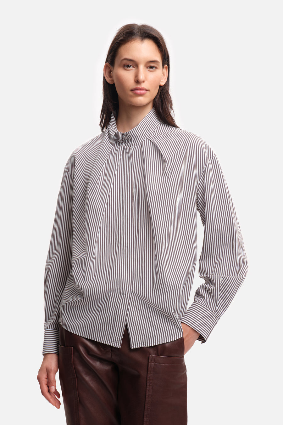 Chemise INDIA Grey Stripes