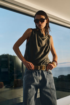 Top BALE Khaki Stripes