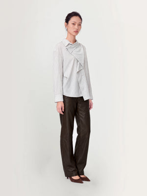 BELLA Grey Stripes Shirt