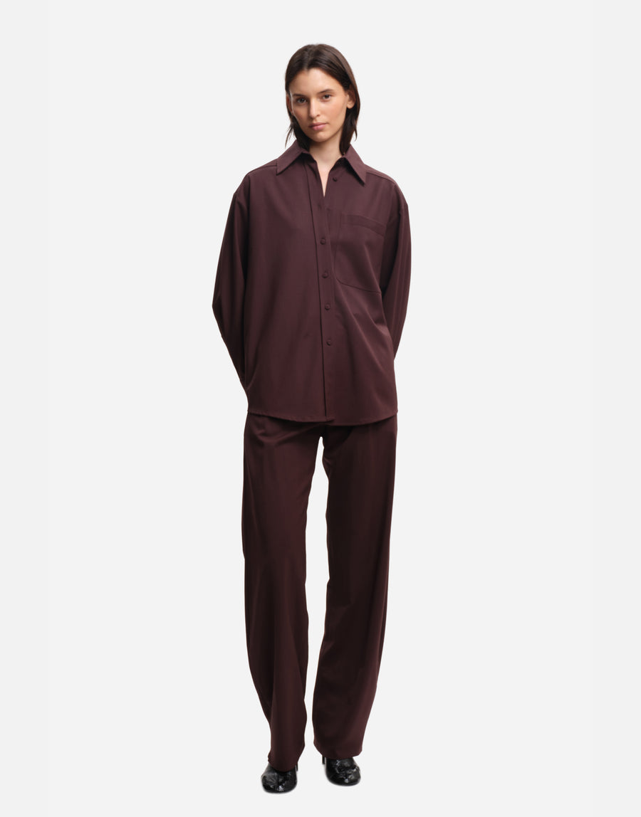 Chemise RAINS Brown