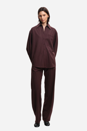 Chemise RAINS Brown