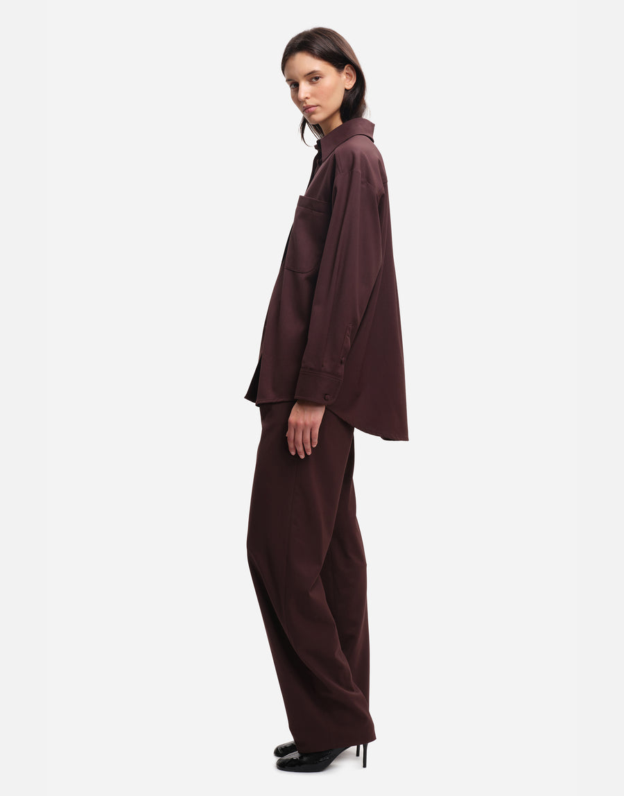 Chemise RAINS Brown