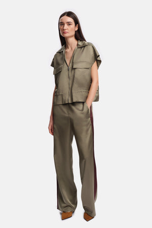 Chemise BANA Kaki Satin