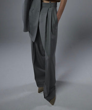 TIM green stripes pants