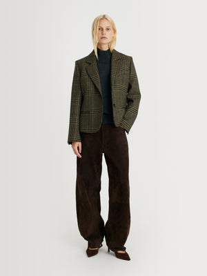 FIONA Green Check Jacket