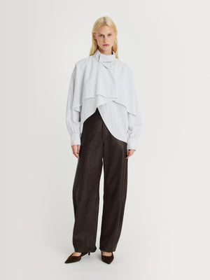 BIRD Grey Stripes shirt