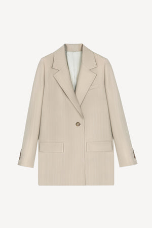 NORTON beige striped jacket