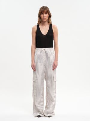 ELSON Brown Stripes Pants