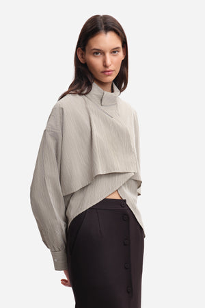 BIRD Green Stripes shirt