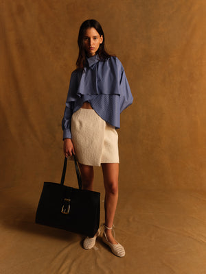 MONIE Off White Skirt