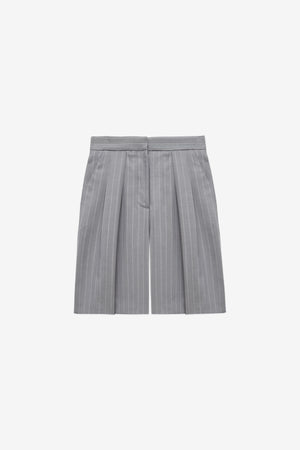Stuart Grey Stripes Shorts